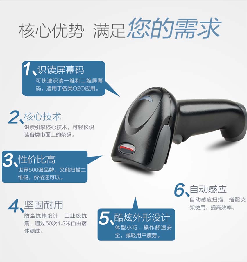Honeywell Voyager 1450g二維條碼掃描器特點